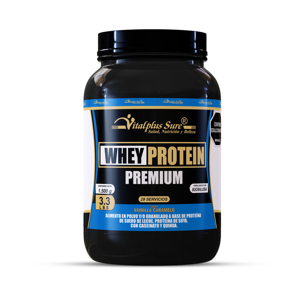 Whey Protein Premium 1500 gr + Creatina + Cápsulas de Citrato de Magnesio