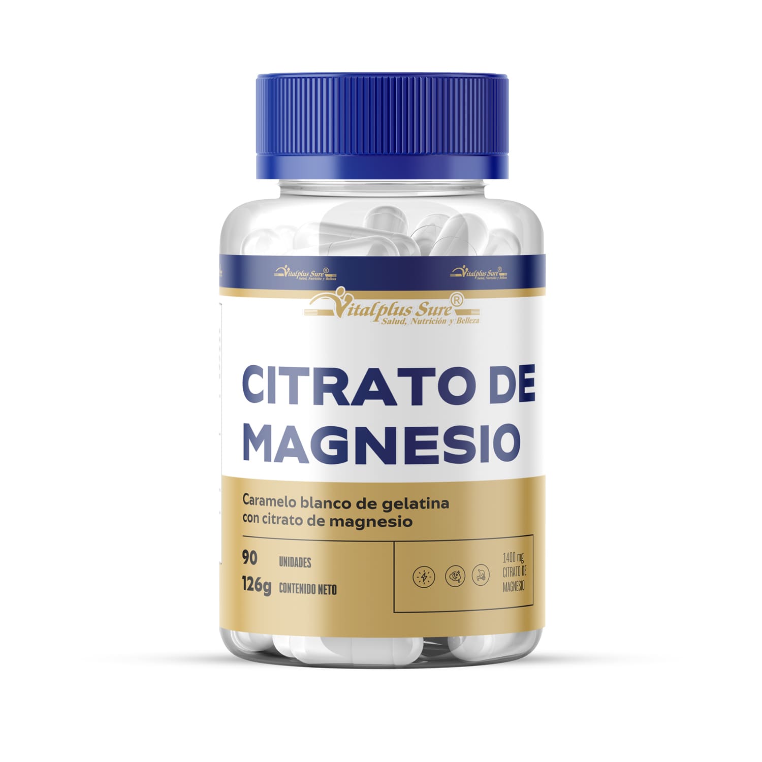 Whey Protein Premium 1500 gr + Creatina + Cápsulas de Citrato de Magnesio