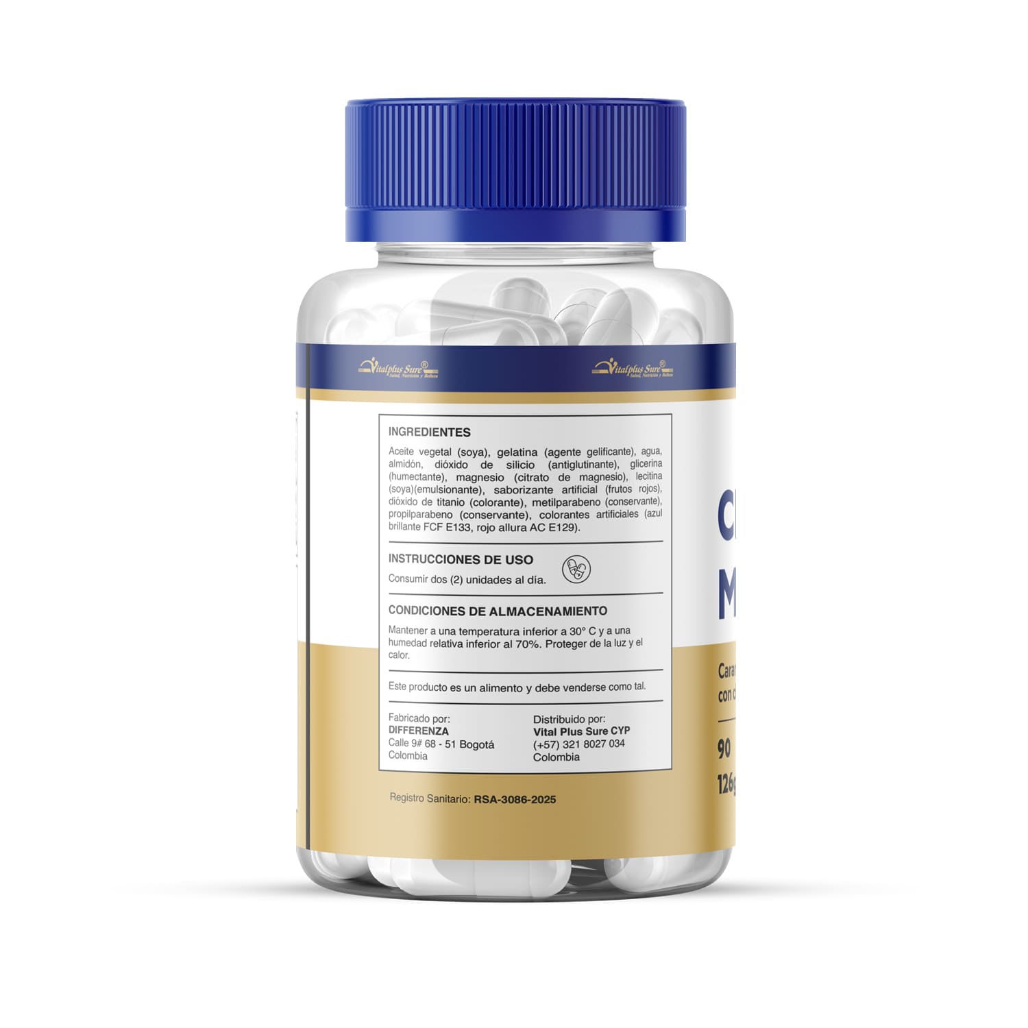 Cápsulas de Citrato de Magnesio