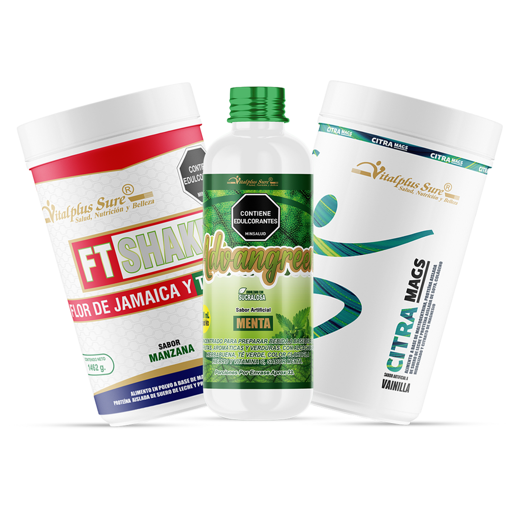 Clorofila Advangreen + Citrato de Magnesio + Fitness Shake