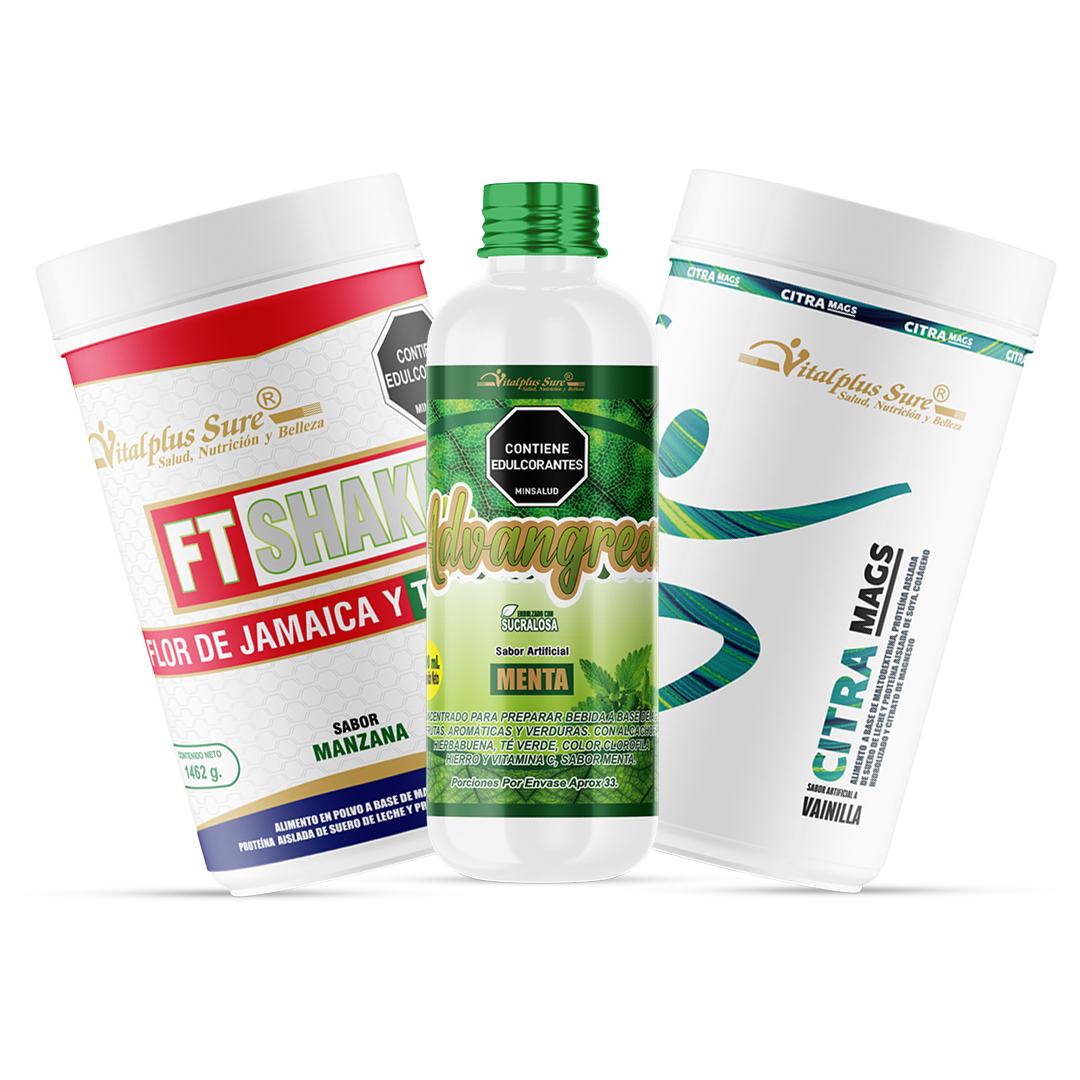 Clorofila Advangreen + Citrato de Magnesio + Fitness Shake