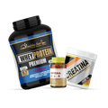 Whey Protein Premium 2600 gr + Creatina + Cápsulas de Omega 3 - 6 - 9